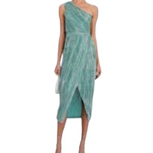 Saylor Alorna Dress Elegant One-Shoulder Teal Dress... Size Extra Small